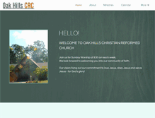 Tablet Screenshot of oakhills-church.org